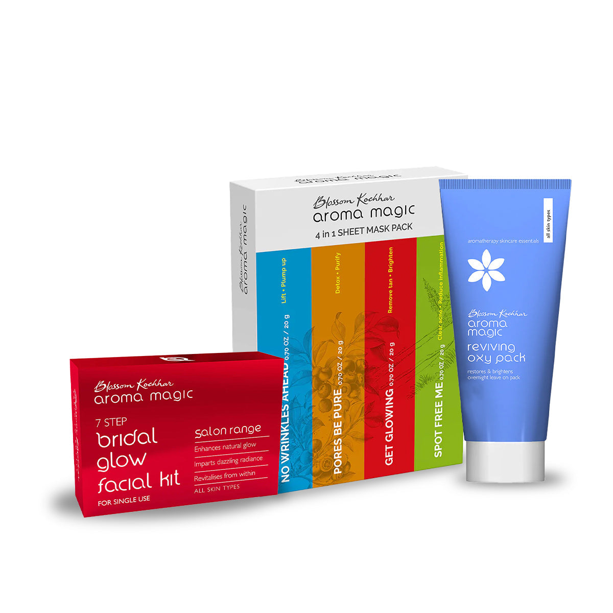 Bridal Glow Combo Bridal Facial Kit 4in1 Sheet Mask Reviving Ox