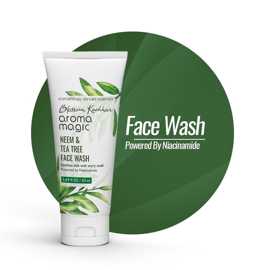 Neem and Tea Tree Niacinamide Face Wash For Oily & Acne Prone Skin Aroma Magic