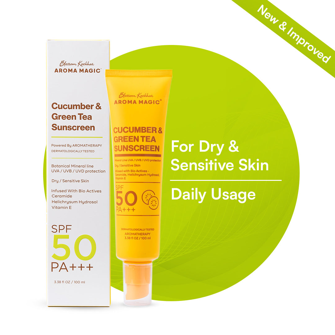 Cucumber & Green Tea Sunscreen SPF 50 PA+++ | Aroma Magic
