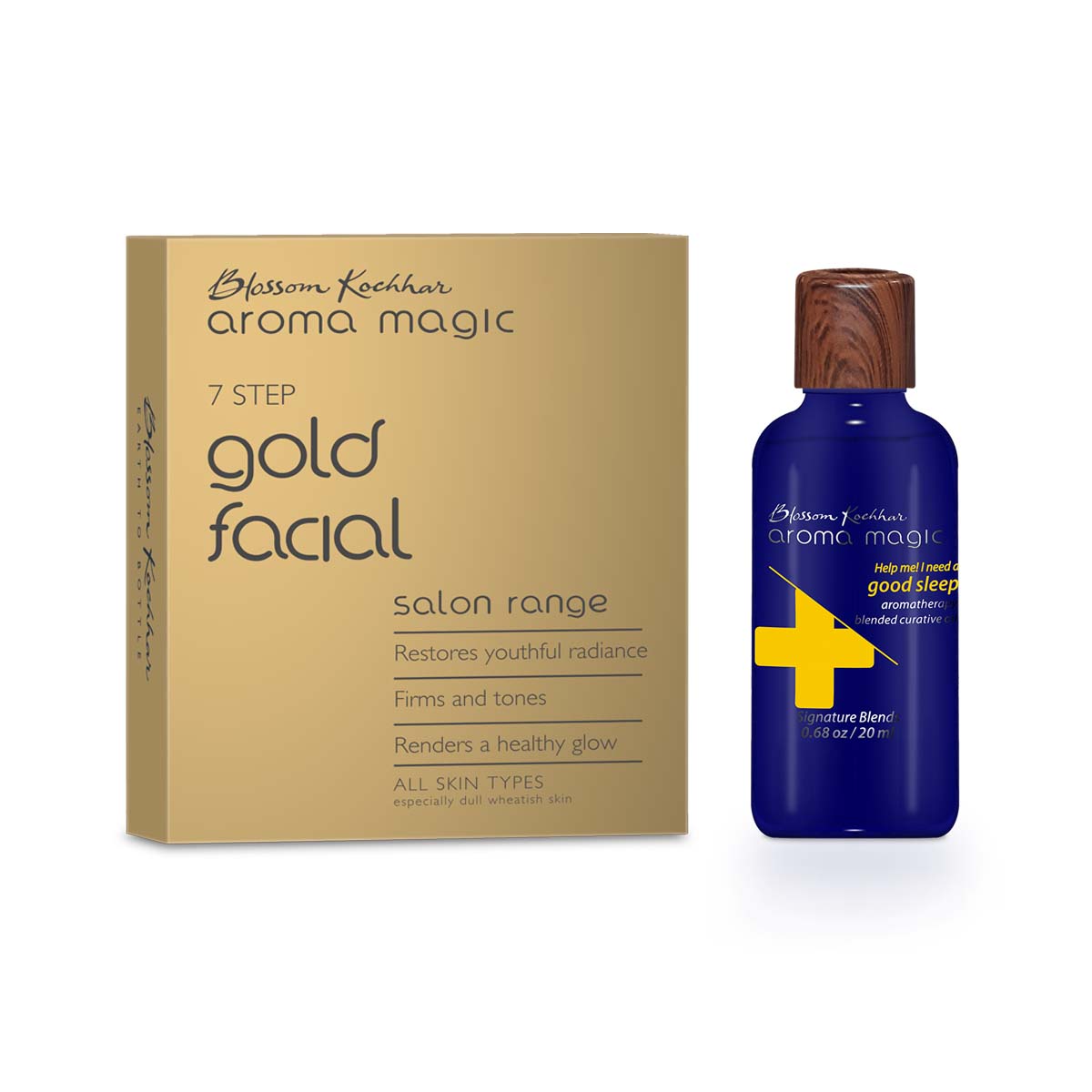 Gold Facial Kit with Good Sleep Curative oil Combo