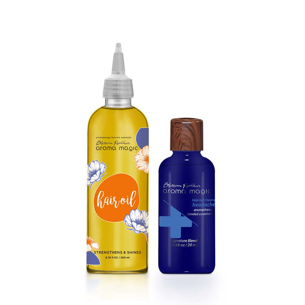 Hair Oil with Headache Relief Oil Combo