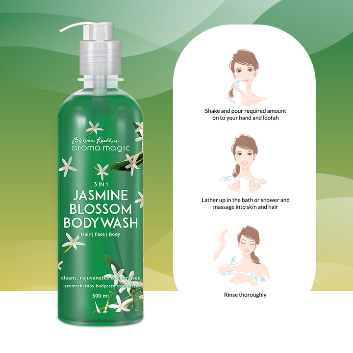 3 in 1 Jasmine Blossom Body Wash - Aroma Magic