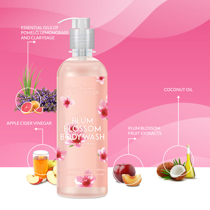 3 in 1 Plum Blossom Body Wash - Aroma Magic