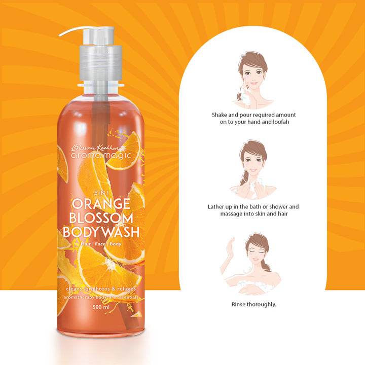 3 in 1 Orange Blossom Body Wash (1396463960107)